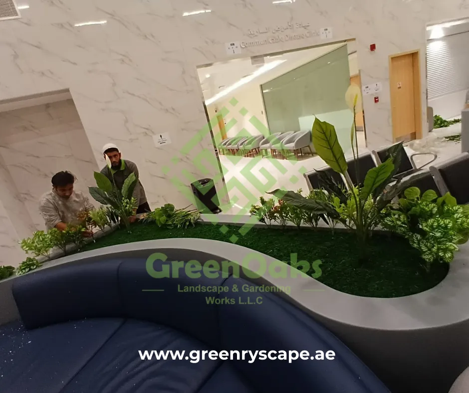 Artificial Grass Installation in Progress – Indoor Project Dubai 2
